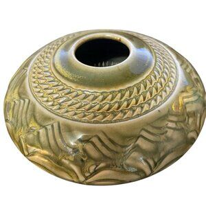 Pottery For Living Ikebana Stem Vase Frog Green Greg Johnson  Donna Gilbert